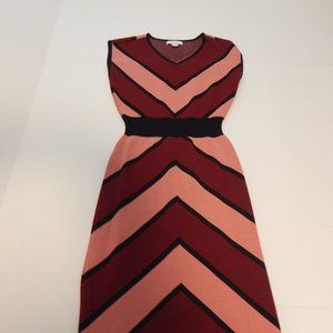 New York & Company Striped Sleeveless Dress